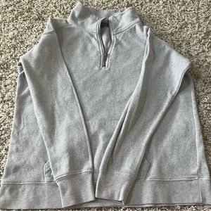 Grey quarter-zip